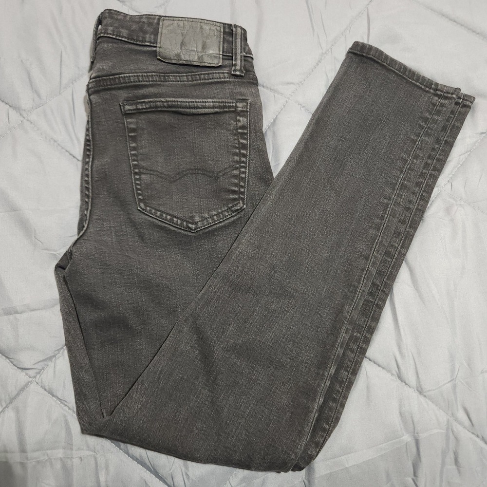 American Eagle Ne(x)t Level Flex‎ Skinny Jeans Mens 31x32 Faded Black Denim